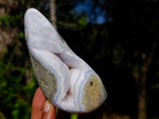 Polished Blue Lace Agate Standing Display Pieces x 2 From Nsanje, Malawi - Toprock Gemstones and Minerals 