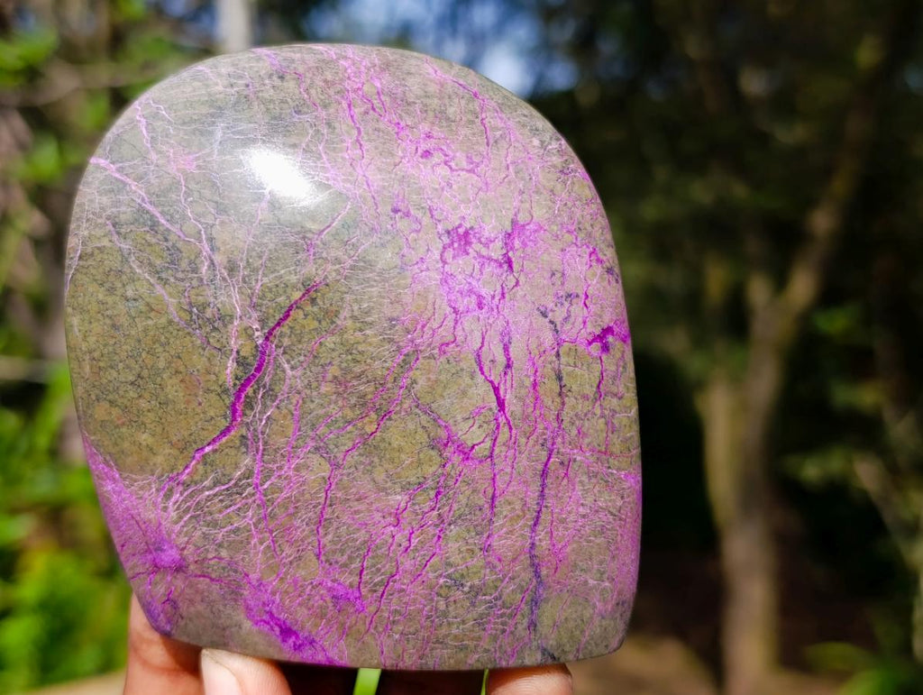 Polished Stichtite Standing Display Pieces x 4 From Barberton, South Africa - Toprock Gemstones and Minerals 