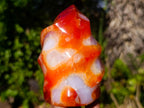 Polished Carnelian Agate Gemstone Flames x 3 From Madagascar - Toprock Gemstones and Minerals 