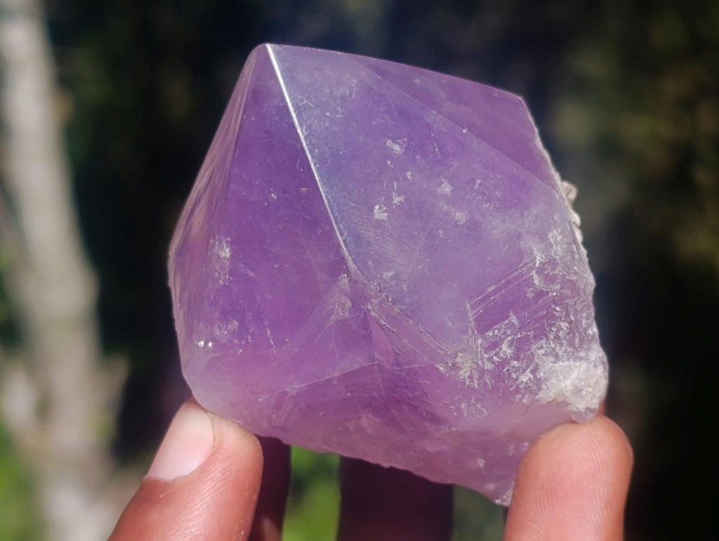 Polished Jacaranda Amethyst Crystals x 6 From Mumbwa, Zambia - Toprock Gemstones and Minerals 
