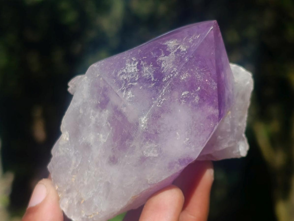 Polished Jacaranda Amethyst Crystals x 6 From Mumbwa, Zambia - Toprock Gemstones and Minerals 