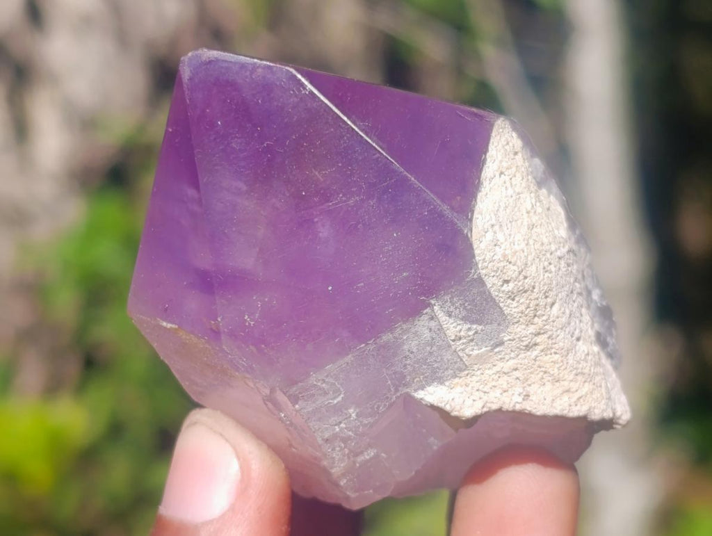 Polished Jacaranda Amethyst Crystals x 6 From Mumbwa, Zambia - Toprock Gemstones and Minerals 