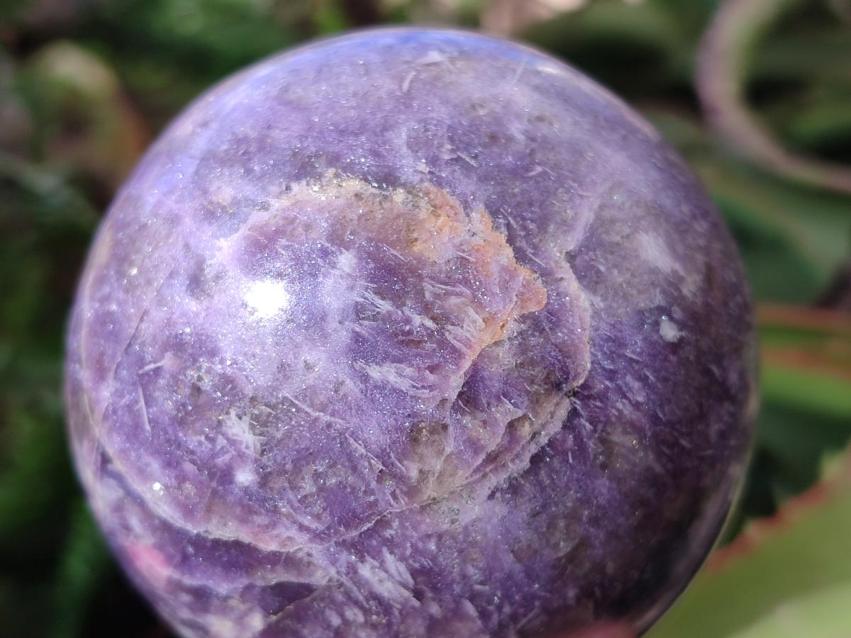 Polished Lepidolite Spheres x 2 From Ambatondrazaka, Madagascar - Toprock Gemstones and Minerals 