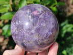Polished Lepidolite Spheres x 2 From Ambatondrazaka, Madagascar - Toprock Gemstones and Minerals 