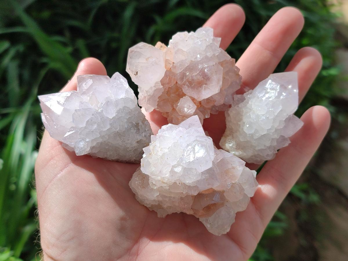 Natural Lilac Spirit Amethyst Clusters x 12 From Boekenhouthoek, South Africa - Toprock Gemstones and Minerals 