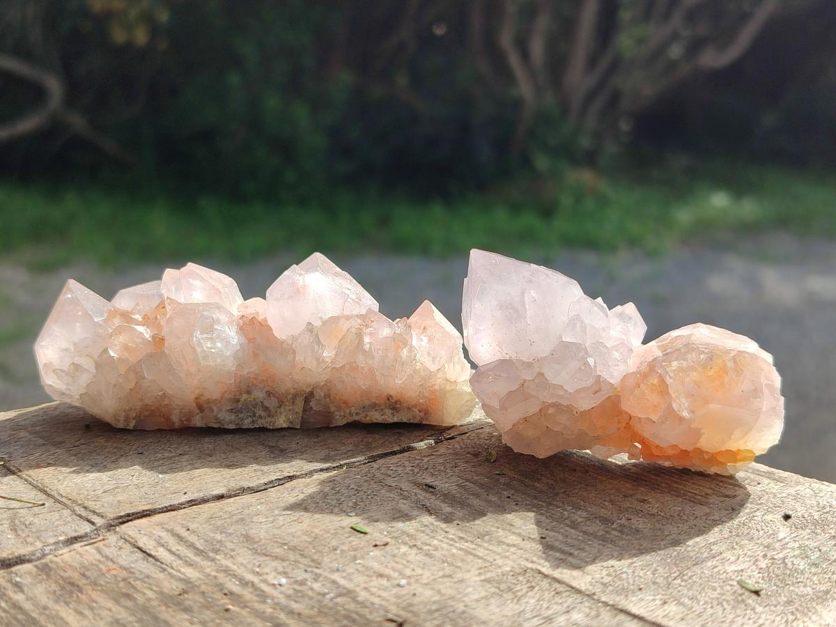 Natural Lilac Spirit Amethyst Clusters x 12 From Boekenhouthoek, South Africa - Toprock Gemstones and Minerals 