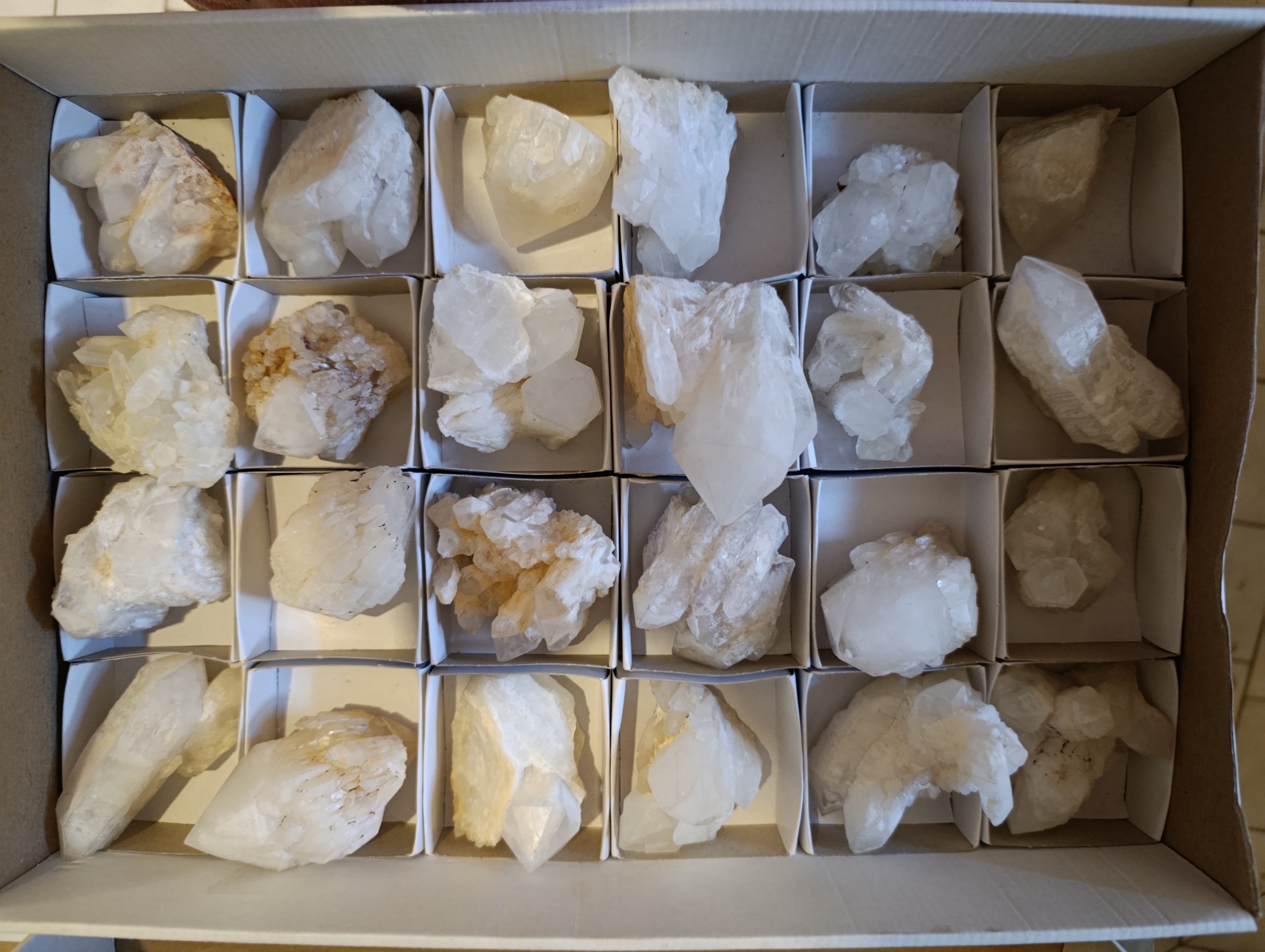 Natural Cascading "Anananas" Candle Quartz Crystals and Clusters x 24 From Antsirabe, Madagascar - Toprock Gemstones and Minerals 
