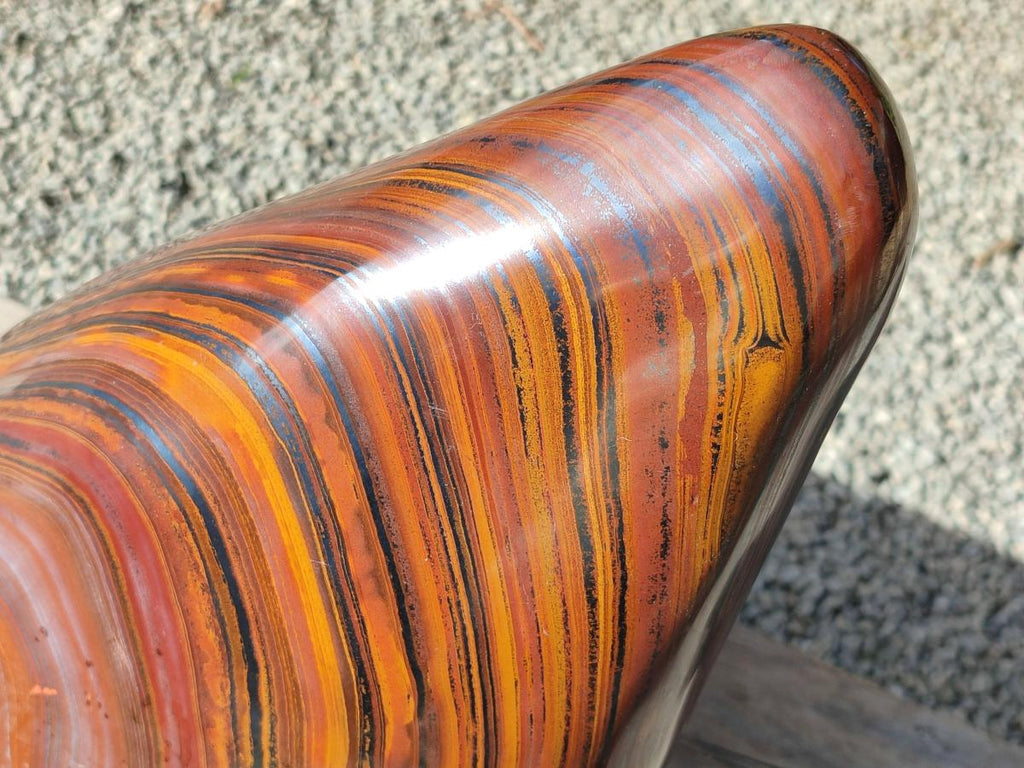 Polished XXL Banded Tiger Iron Standing Display Piece x 1 From South Africa - Toprock Gemstones and Minerals 