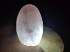 Polished Gemmy Rose Quartz Standing Display Pieces x 3 From Madagascar - Toprock Gemstones and Minerals 