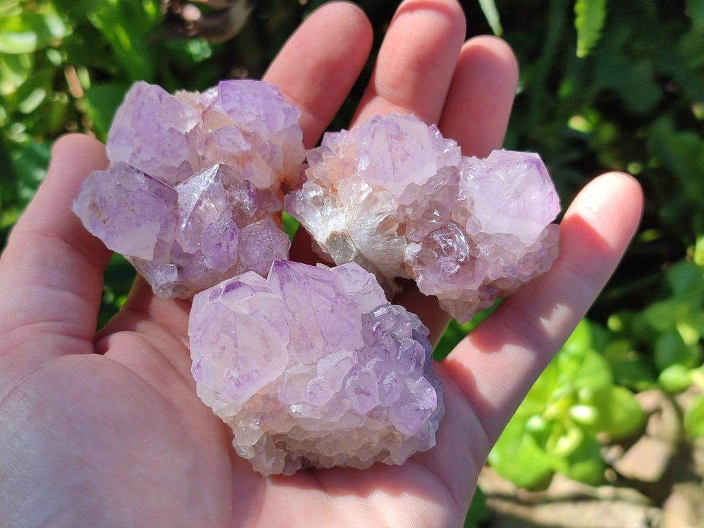 Natural Sunburst Spirit Amethyst Clusters x 12 From Boekenhouthoek, South Africa - Toprock Gemstones and Minerals 