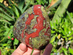 Polished Bastite Dragonsblood Stone Standing Display Pieces x 3 From Tshipise, South Africa - Toprock Gemstones and Minerals 