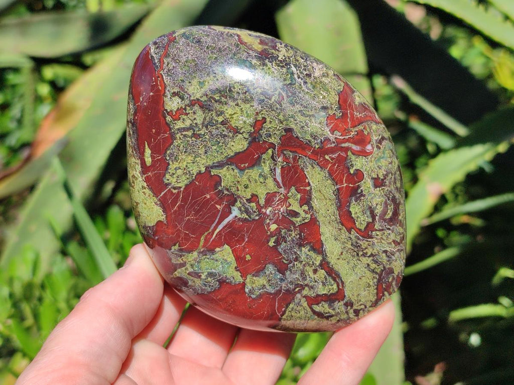 Polished Bastite Dragonsblood Stone Standing Display Pieces x 3 From Tshipise, South Africa - Toprock Gemstones and Minerals 