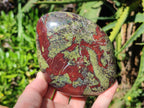 Polished Bastite Dragonsblood Stone Standing Display Pieces x 3 From Tshipise, South Africa - Toprock Gemstones and Minerals 