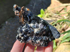 Natural Schorl Black Tourmaline with Muscovite Mica and Feldspar Specimens x 6 From Erongo, Namibia - Toprock Gemstones and Minerals 