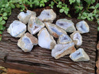Natural Blue Lace Agate Geode Specimens x 24 From Nsanje, Malawi - Toprock Gemstones and Minerals 