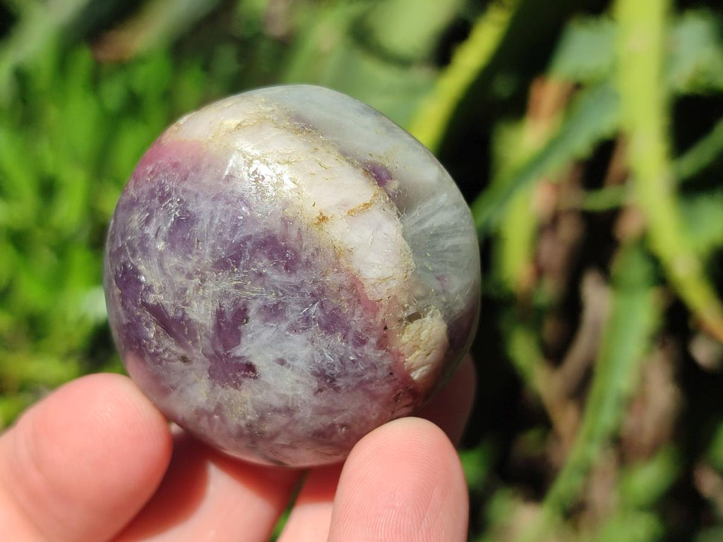 Polished Lepidolite Galets x 24 From Ambatondrazaka, Madagascar - Toprock Gemstones and Minerals 
