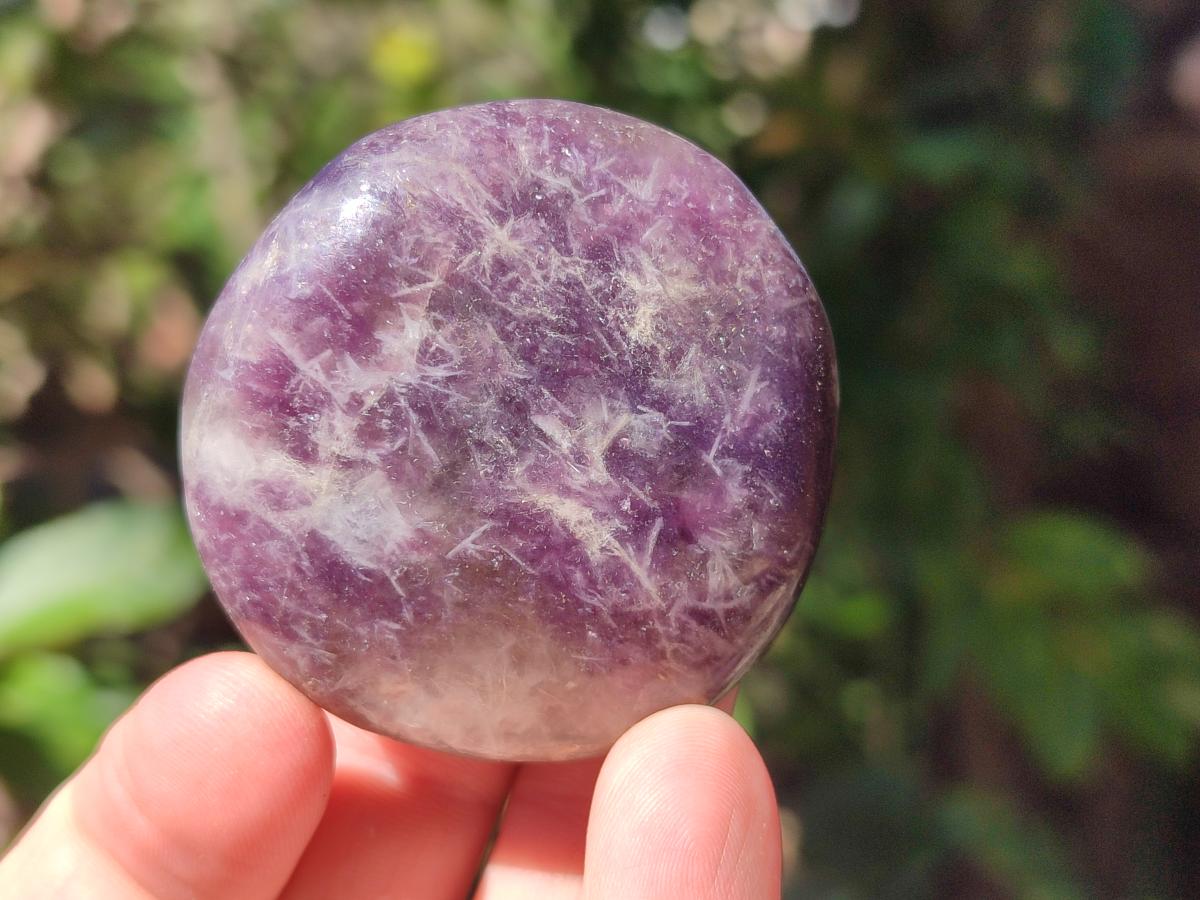 Polished Lepidolite Galets x 24 From Ambatondrazaka, Madagascar - Toprock Gemstones and Minerals 