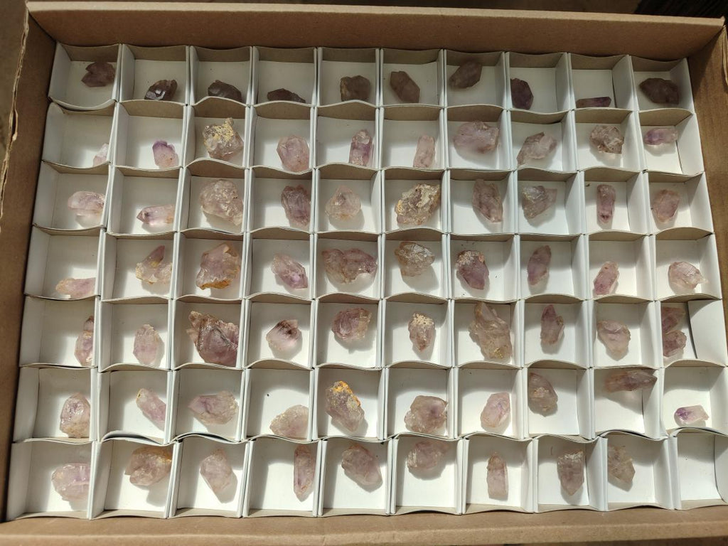 Natural Zululand Window Amethyst Crystals x 70 From Zululand, South Africa - Toprock Gemstones and Minerals 