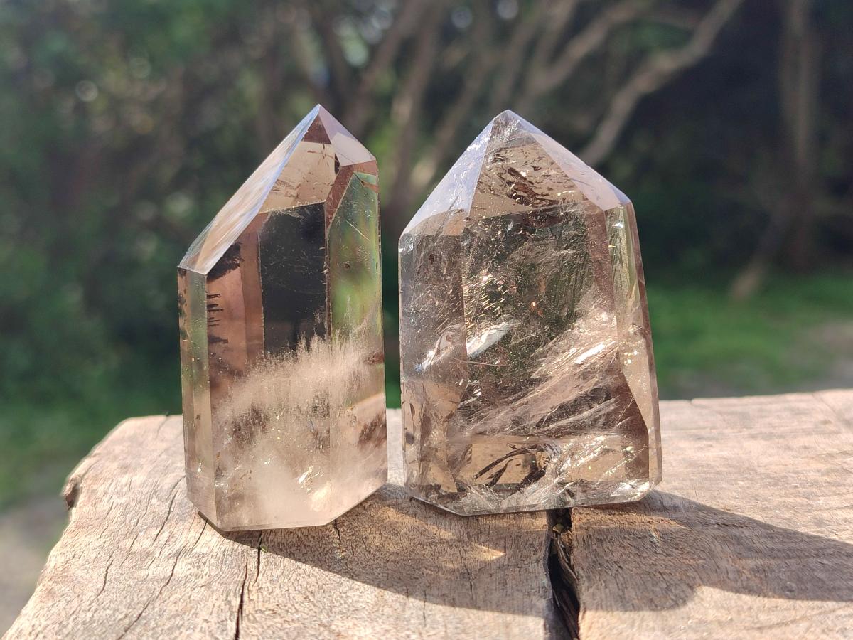 Polished Mix of Quartz Crystals x 6 From Madagascar - Toprock Gemstones and Minerals 