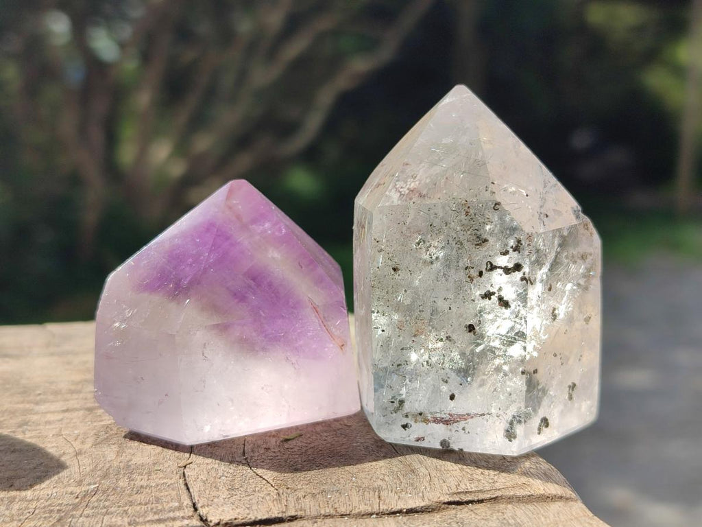 Polished Mix of Quartz Crystals x 6 From Madagascar - Toprock Gemstones and Minerals 