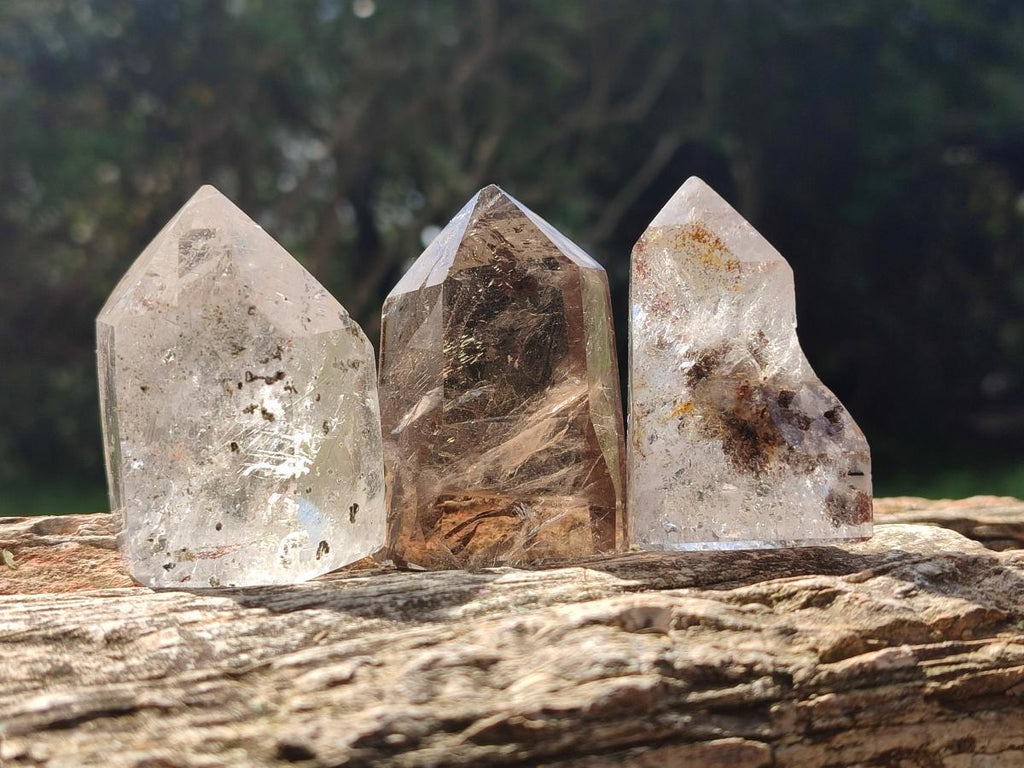 Polished Mix of Quartz Crystals x 6 From Madagascar - Toprock Gemstones and Minerals 