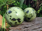 Polished Leopard Stone Spheres x 3 From Zimbabwe - Toprock Gemstones and Minerals 