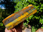 Natural Golden Blue Tigers Eye Slabs x 2 From Prieska, South Africa - Toprock Gemstones and Minerals 