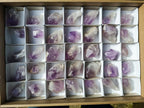 Natural Jacaranda Amethyst Single Crystals x 35 From Mumbwa, Zambia