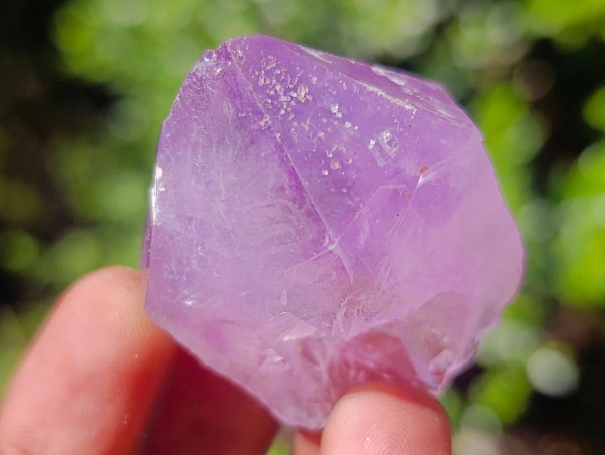 Natural Jacaranda Amethyst Single Crystals x 35 From Mumbwa, Zambia