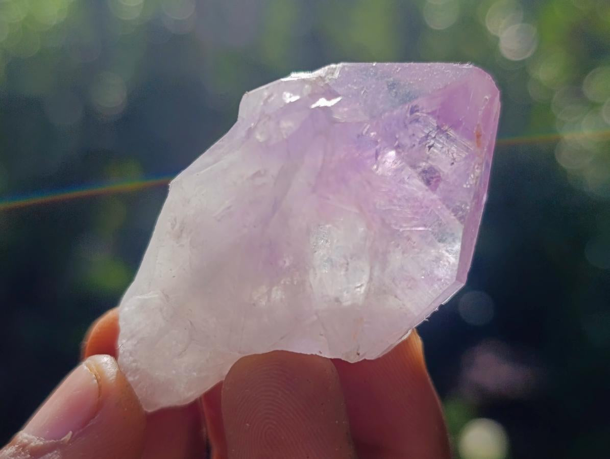 Natural Jacaranda Amethyst Single Crystals x 35 From Mumbwa, Zambia