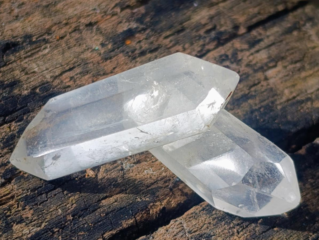 Polished Small Clear Quartz Double Terminated Crystals x 70 From Madagascar