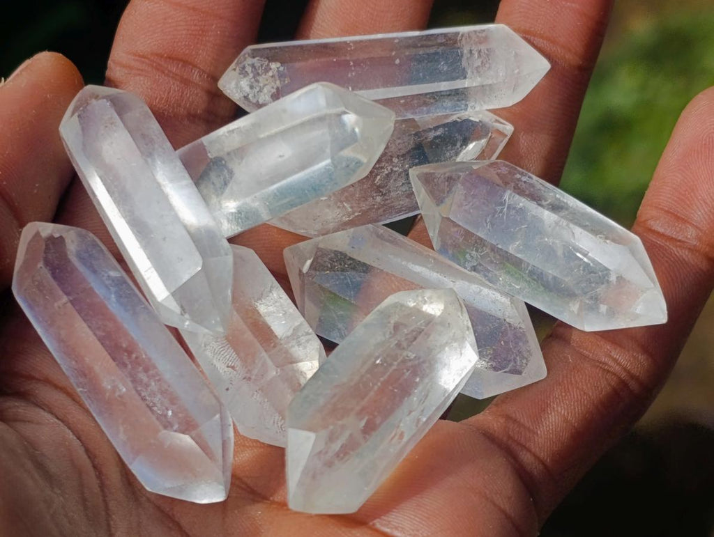 Polished Small Clear Quartz Double Terminated Crystals x 70 From Madagascar