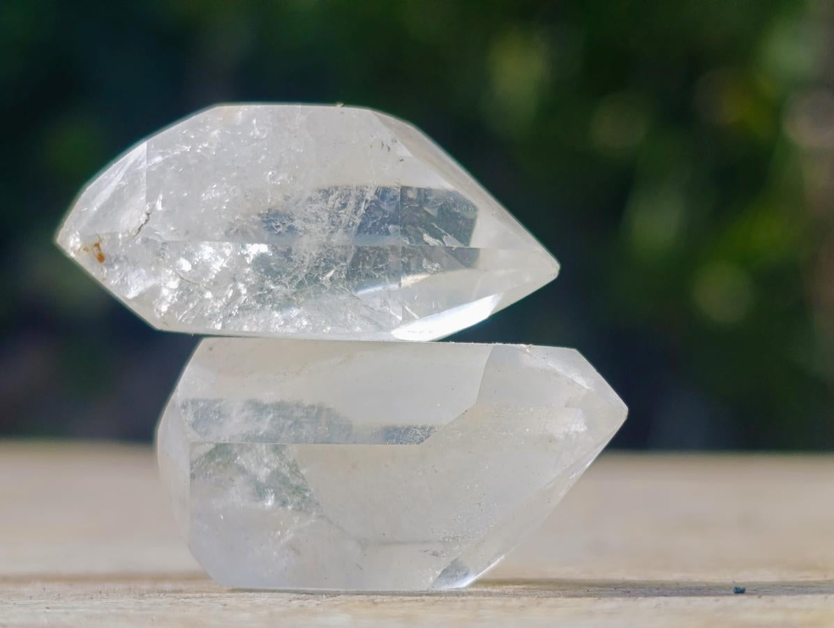 Polished Small Clear Quartz Double Terminated Crystals x 70 From Madagascar