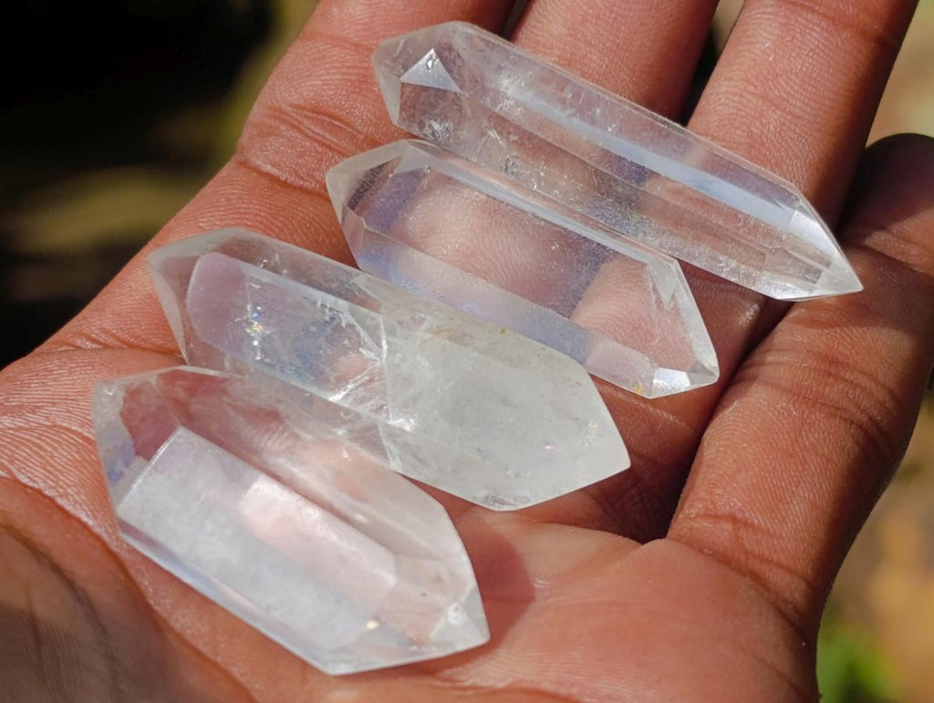 Polished Small Clear Quartz Double Terminated Crystals x 70 From Madagascar