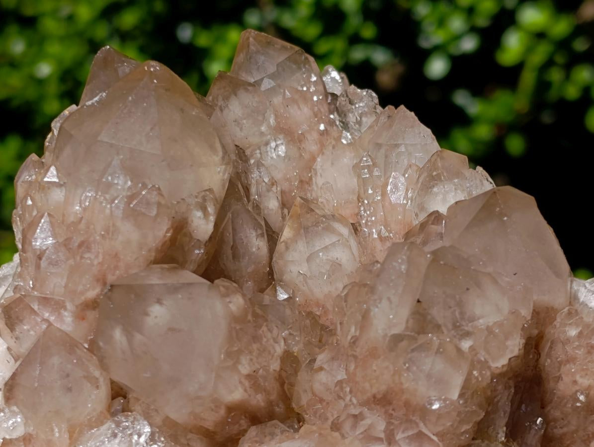 Natural Large Cascading White Phantom Smokey Luena Quartz Cluster x 1 From Luena, Congo - Toprock Gemstones and Minerals 