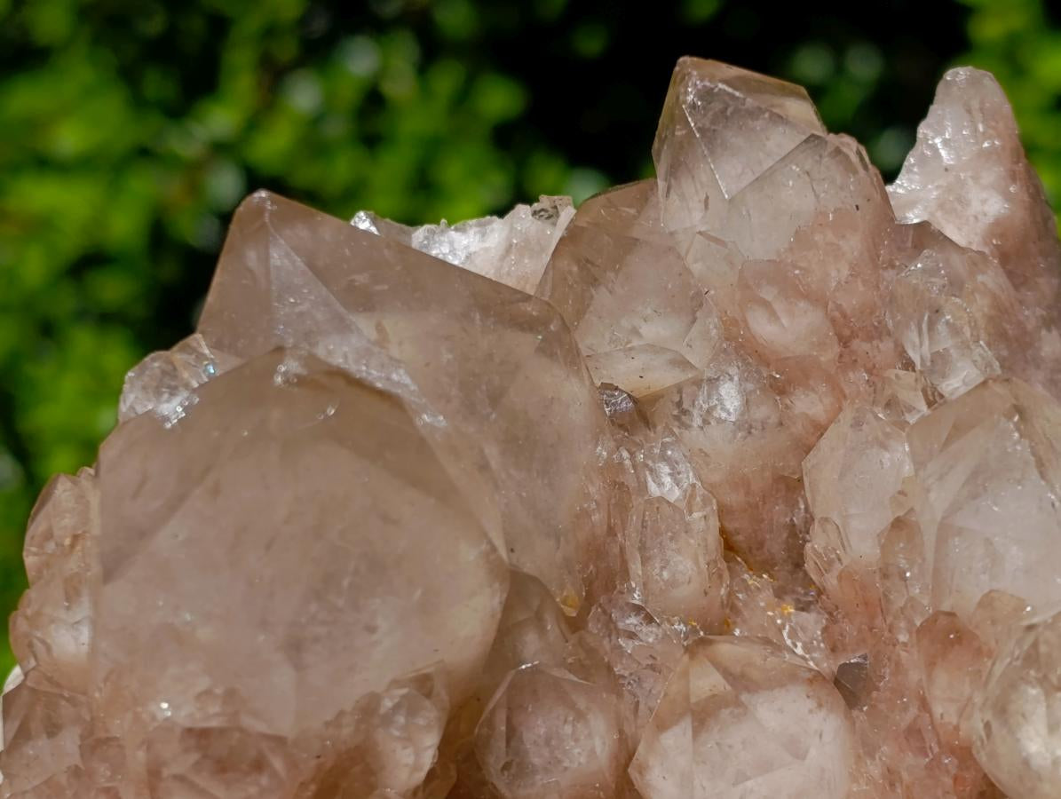 Natural Large Cascading White Phantom Smokey Luena Quartz Cluster x 1 From Luena, Congo - Toprock Gemstones and Minerals 