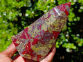 Polished Bastite Dragonsblood Stone Display Crystals x 2 From Tshipise, South Africa - Toprock Gemstones and Minerals 