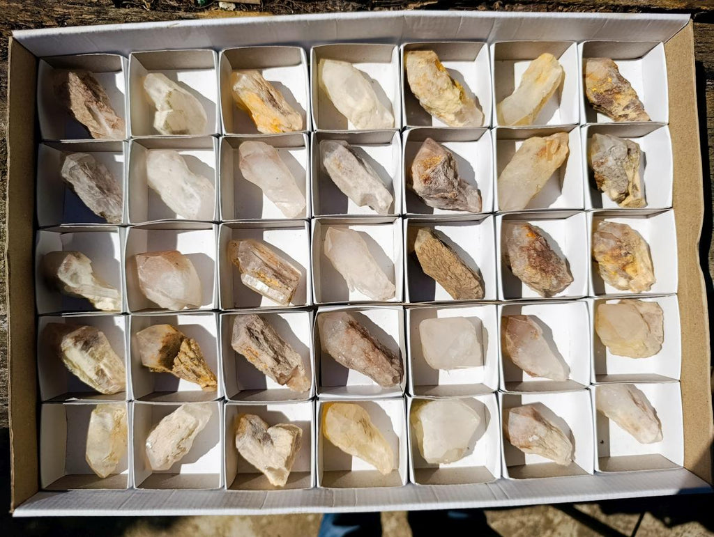Natural Cascading Candle Quartz Crystals x 35 From Antsirabe, Madagascar - Toprock Gemstones and Minerals 