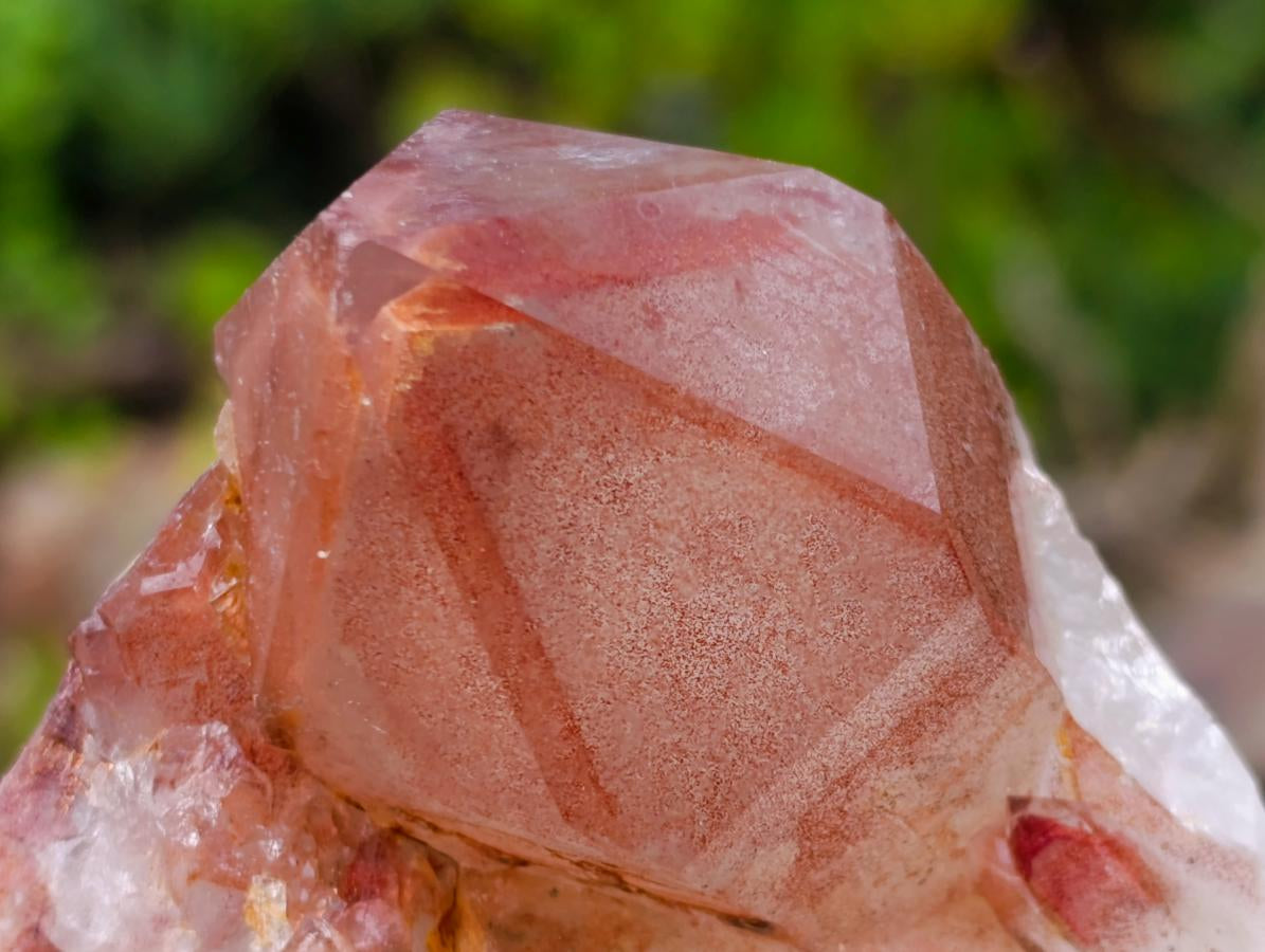 Natural Red Hematoid Quartz Clusters x 3 From Karoi, Zimbabwe - Toprock Gemstones and Minerals 