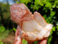 Natural Red Hematoid Quartz Clusters x 3 From Karoi, Zimbabwe - Toprock Gemstones and Minerals 
