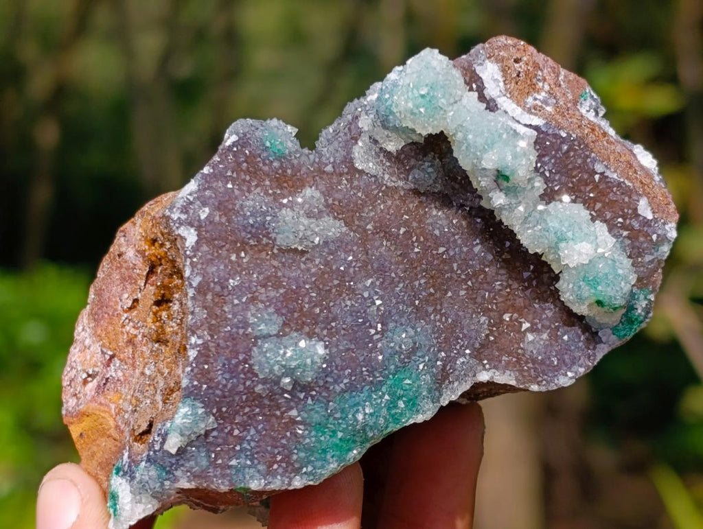 Natural Drusy Quartz Coated Ball Malachite On Dolomite Specimens x 3 From Mindingi Mine, Kambove, Congo - Toprock Gemstones and Minerals 