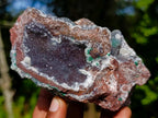 Natural Drusy Quartz Coated Ball Malachite On Dolomite Specimens x 3 From Mindingi Mine, Kambove, Congo - Toprock Gemstones and Minerals 