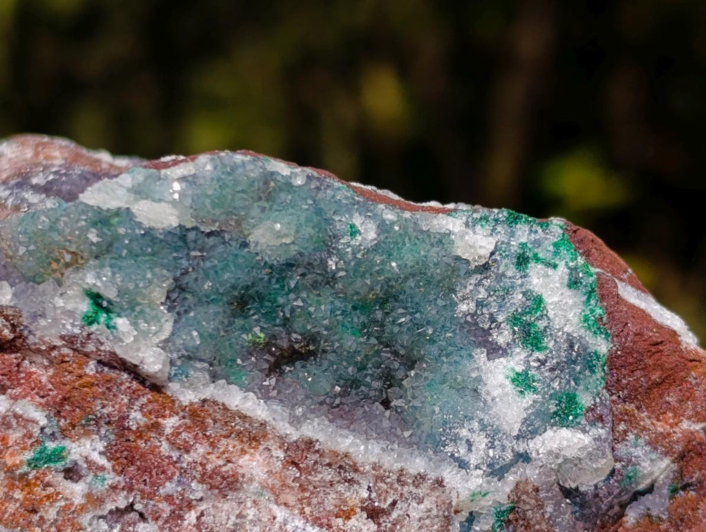 Natural Drusy Quartz Coated Ball Malachite On Dolomite Specimens x 3 From Mindingi Mine, Kambove, Congo - Toprock Gemstones and Minerals 