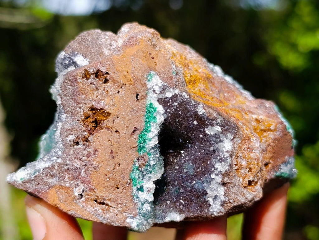 Natural Drusy Quartz Coated Ball Malachite On Dolomite Specimens x 3 From Mindingi Mine, Kambove, Congo - Toprock Gemstones and Minerals 