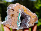 Natural Drusy Quartz Coated Ball Malachite On Dolomite Specimens x 3 From Mindingi Mine, Kambove, Congo - Toprock Gemstones and Minerals 