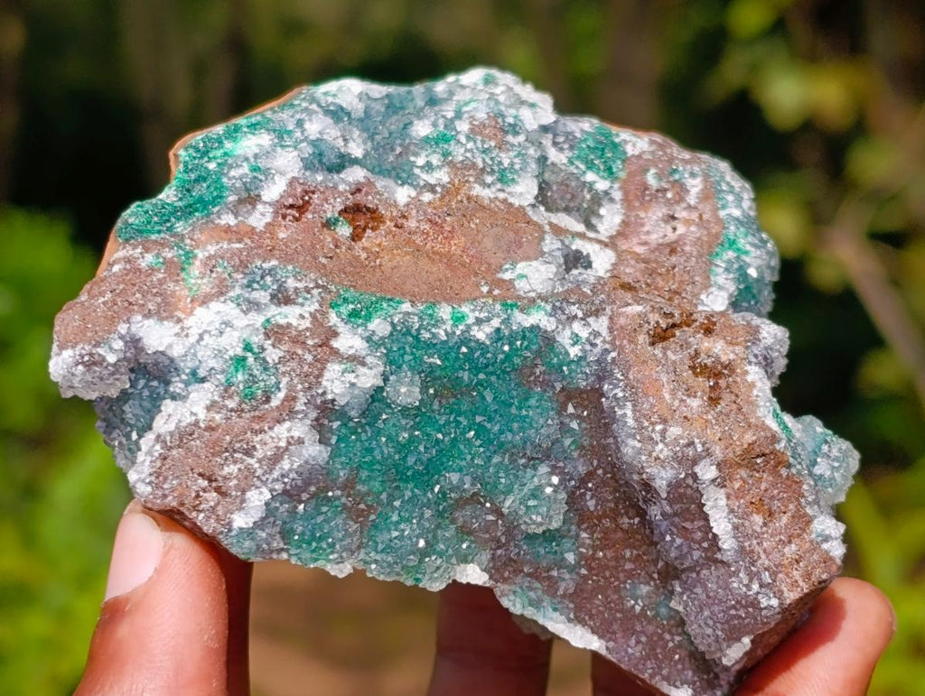 Natural Drusy Quartz Coated Ball Malachite On Dolomite Specimens x 3 From Mindingi Mine, Kambove, Congo - Toprock Gemstones and Minerals 