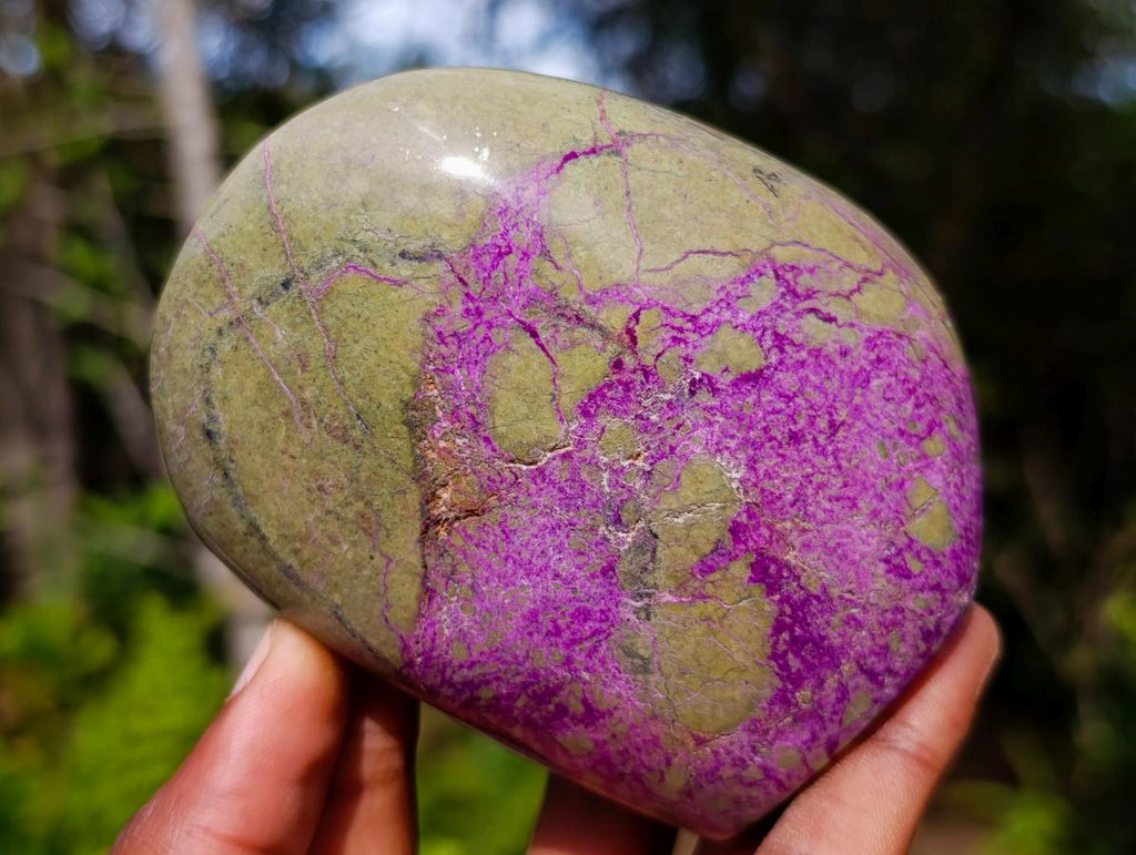 Polished Stichtite Standing Display Pieces x 4 From Barberton, South Africa - Toprock Gemstones and Minerals 