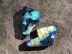Polished One Side Labradorite Slices x 28 From Madagascar - Toprock Gemstones and Minerals 