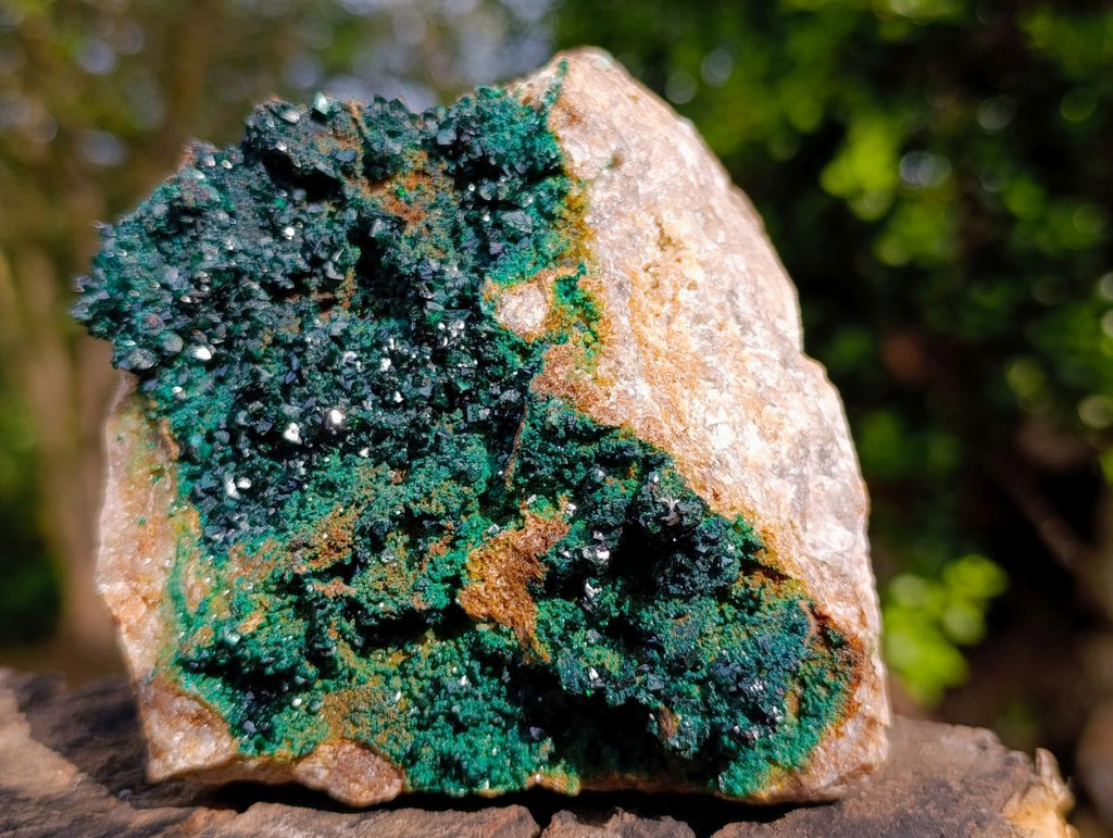 Natural Libethenite Crystals on Dolomite Matrix Specimens x 2 From Shituru, Congo - Toprock Gemstones and Minerals 