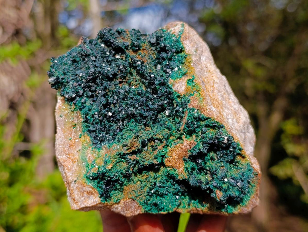 Natural Libethenite Crystals on Dolomite Matrix Specimens x 2 From Shituru, Congo - Toprock Gemstones and Minerals 